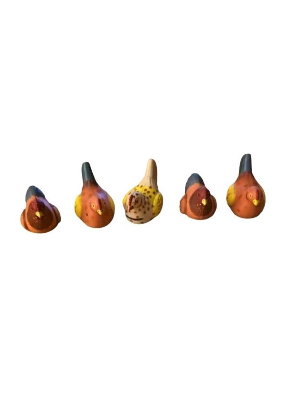 Vintage Collectible Miniature Chicken Rooster Pencil Sharpener set of 5 in good
